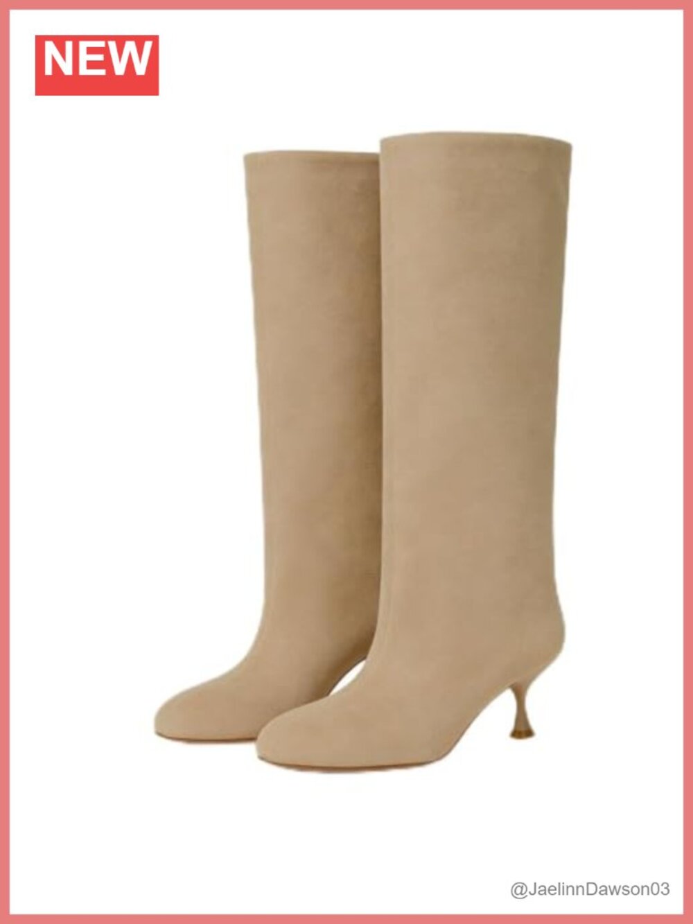 Wide Calf Suede Kitten Heel Knee High Tall Pull-On Boots